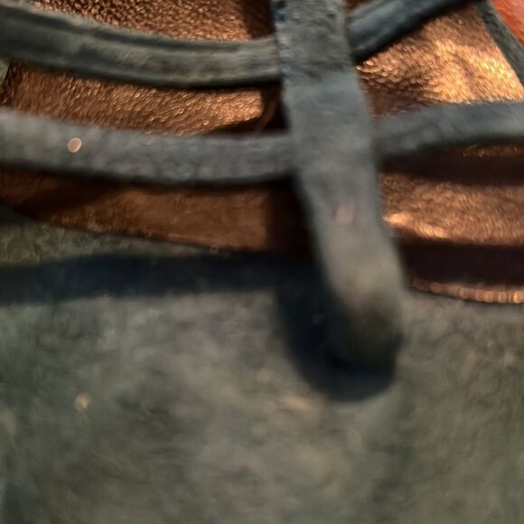 Delman Blue Suede Sandals Shoe Size 9 - Picture 7 of 7